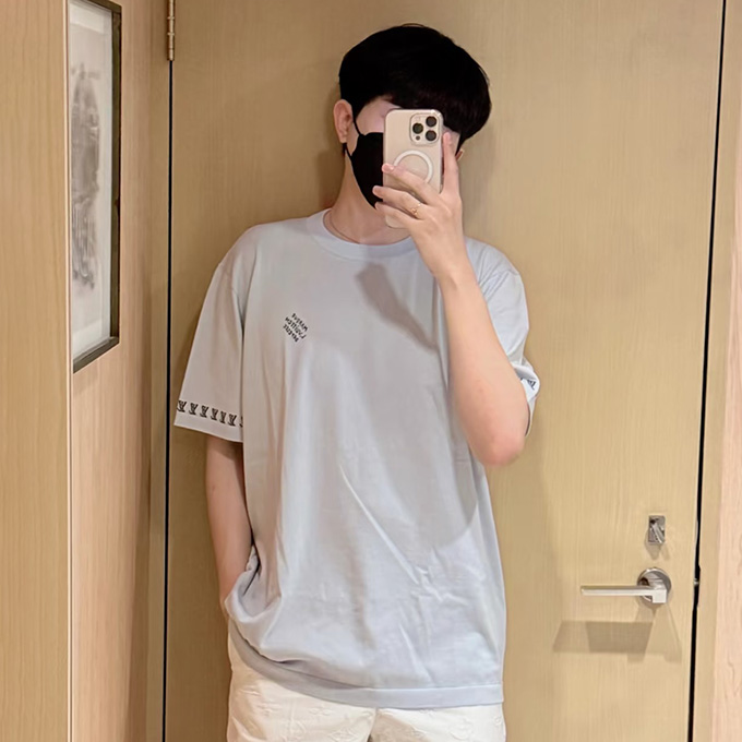 lv louis vuitton checkered knit short-sleeve shirt